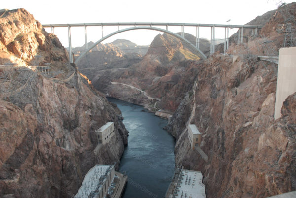 Colorado River Exiting The Hoover Dam