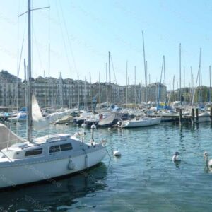 Docked on Lake Geneva Switzerland