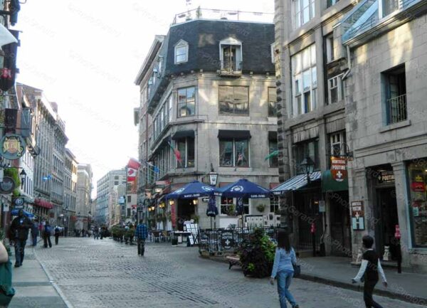 Rue St Paul Vieux Montreal Quebec Canada