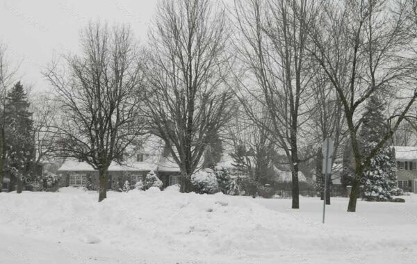 Snow Flurries Montreal Canada